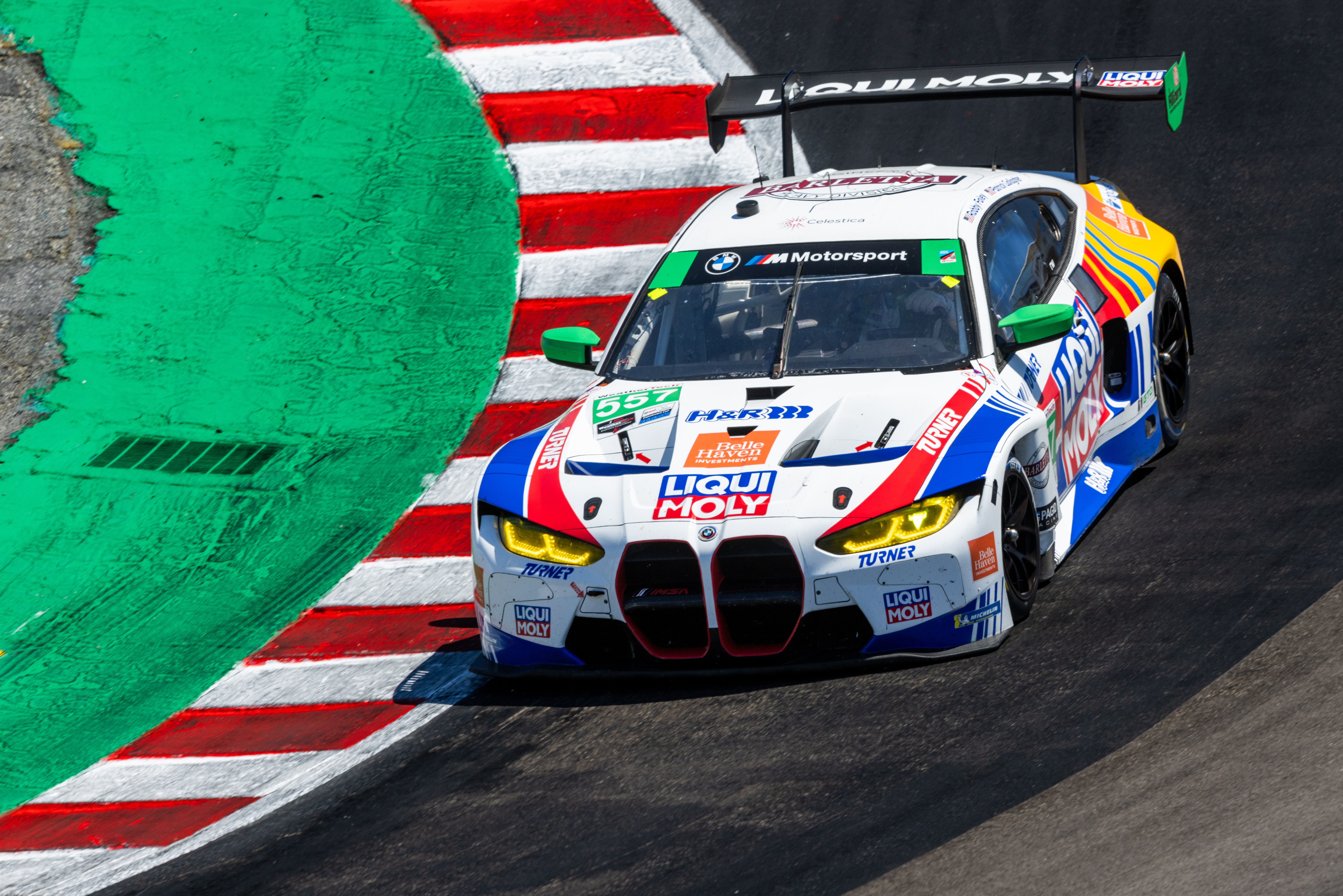 Laguna Seca (USA), 8-12 May 2024. IMSA WeatherTech SportsCar Championship, GTD, #557 BMW M4 GT3, Turner Motorsport, Robby Foley, Patrick Gallagher.