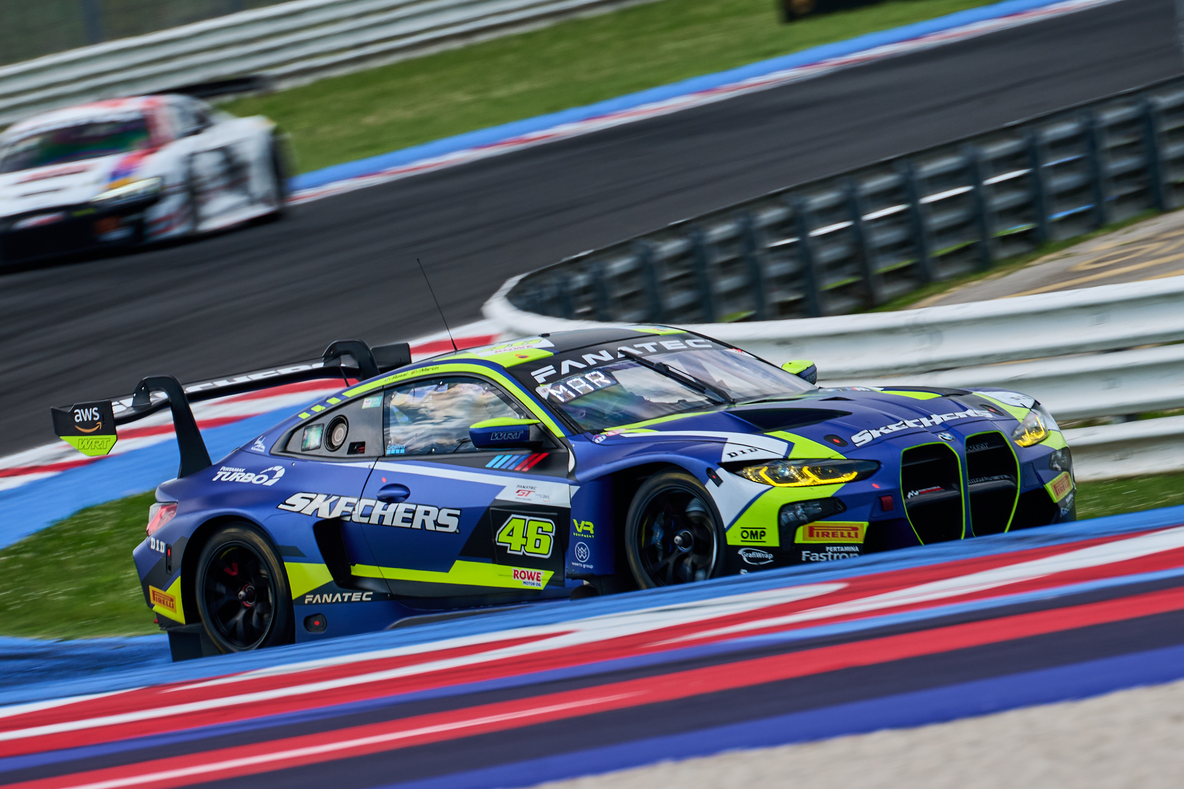 Misano (ITA), 17-18 May 2024. Fanatec GT World Challenge Europe powered by AWS, GTWC, Sprint Cup, BMW M Team WRT, #46 BMW M4 GT3, Valentino Rossi, Maxime Martin.