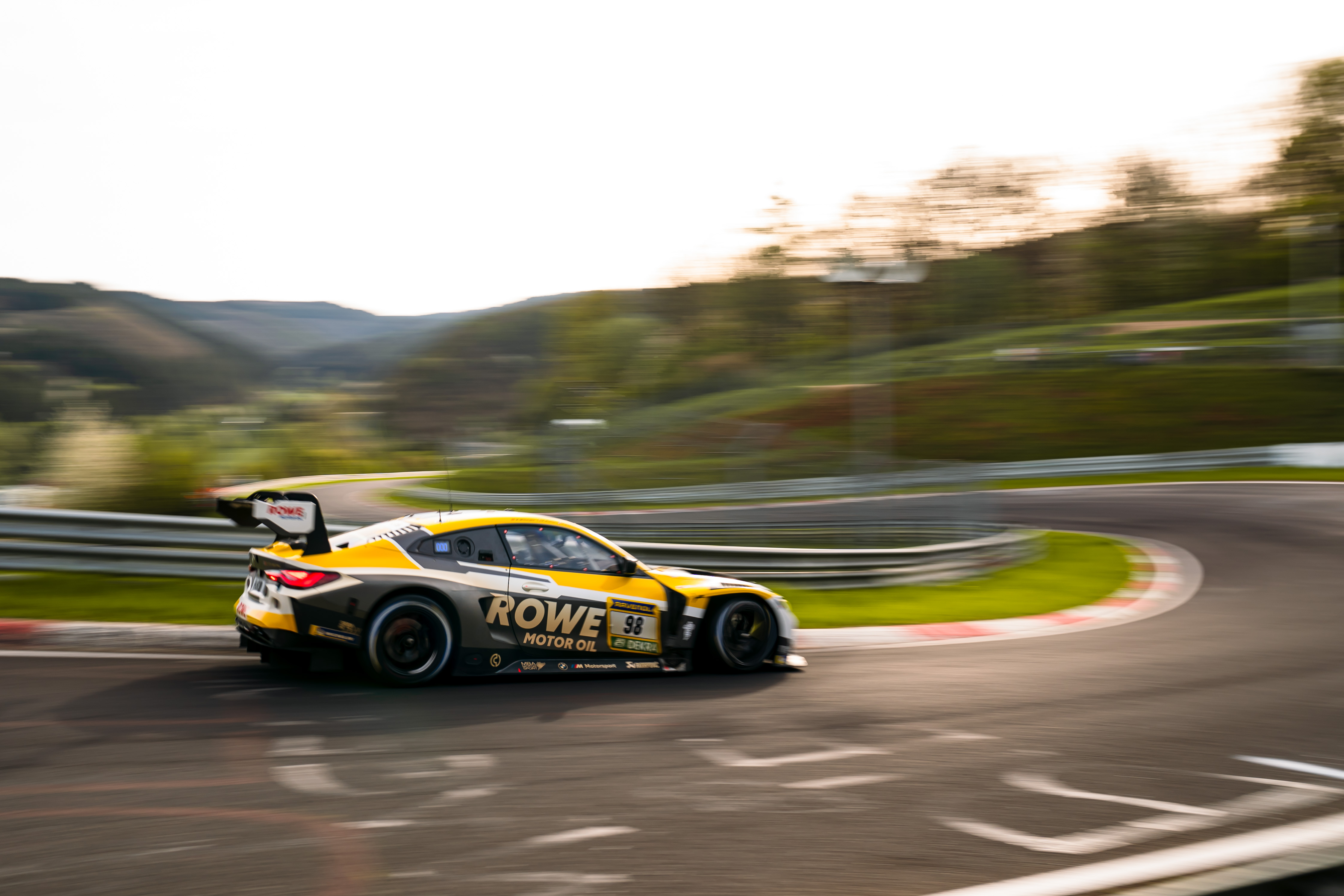 Nürburgring (GER), 13-14 April 2024. 24h Nürburgring Qualifiers, Nordschleife, #98 BMW M4 GT3, ROWE Racing, Raffaele Marciello, Maxime Martin, Marco Wittmann.