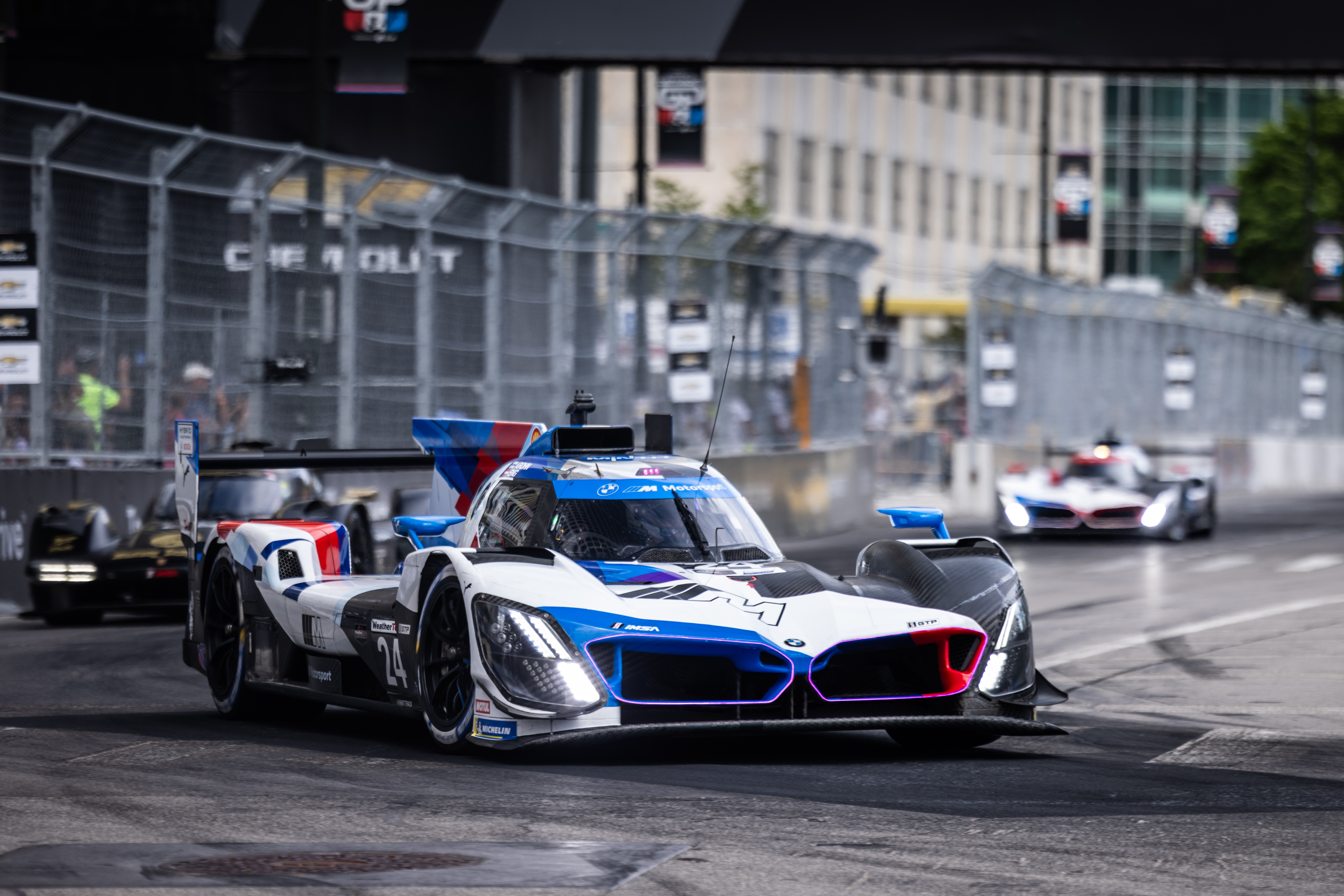 Detroit (USA), 30 May - 1 June. IMSA WeatherTech SportsCar Championship, GTP, LMDh, #24 BMW M Hybrid V8, BMW M Team RLL, Philipp Eng, Jesse Krohn.