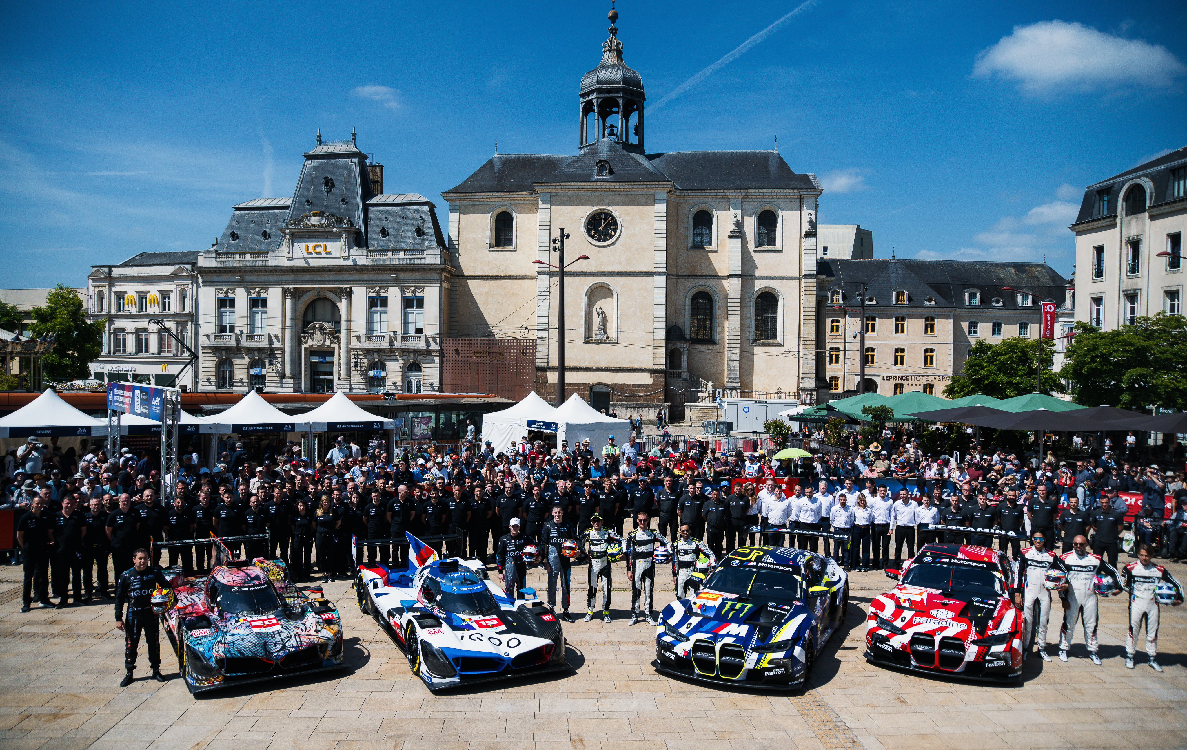 Le Mans (FRA), 7-16 June 2024. FIA World Endurance Championship, 24h Le Mans, BMW M Team WRT, Hypercar, LMDh, hybrid, BMW M Hybrid V8, BMW M4 GT3, scrutineering, Le Pesage.