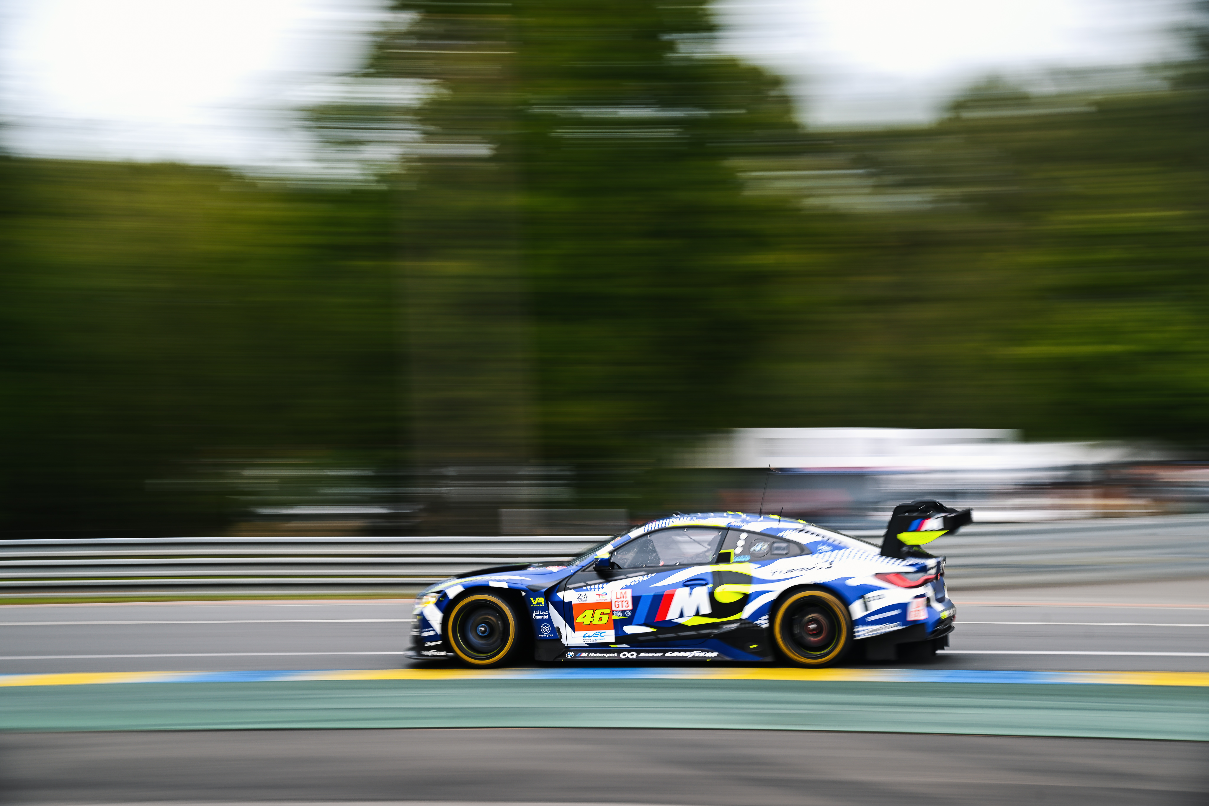 Le Mans (FRA), 7-16 June 2024. FIA World Endurance Championship, 24h Le Mans, Team WRT, LMGT3, #46 BMW M4 GT3, Maxime Martin, Valentino Rossi, Ahmad Al Harthy.