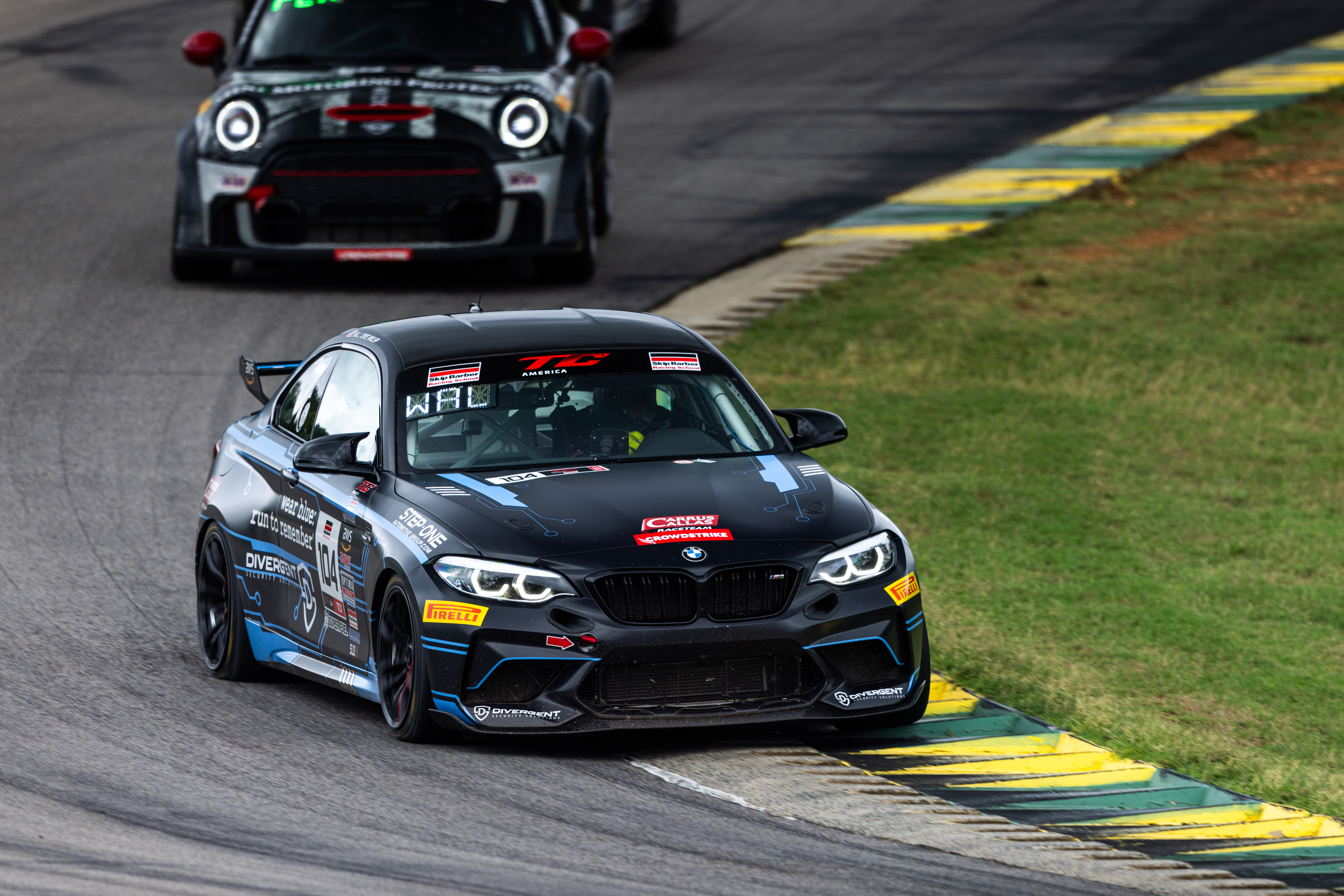 Virginia International Raceway (USA), 19th to 21st July 2024. BMW M Motorsport, TC America. Carrus Callas Raceteam, #104 BMW M2 CS Racing, Chris Walsh.