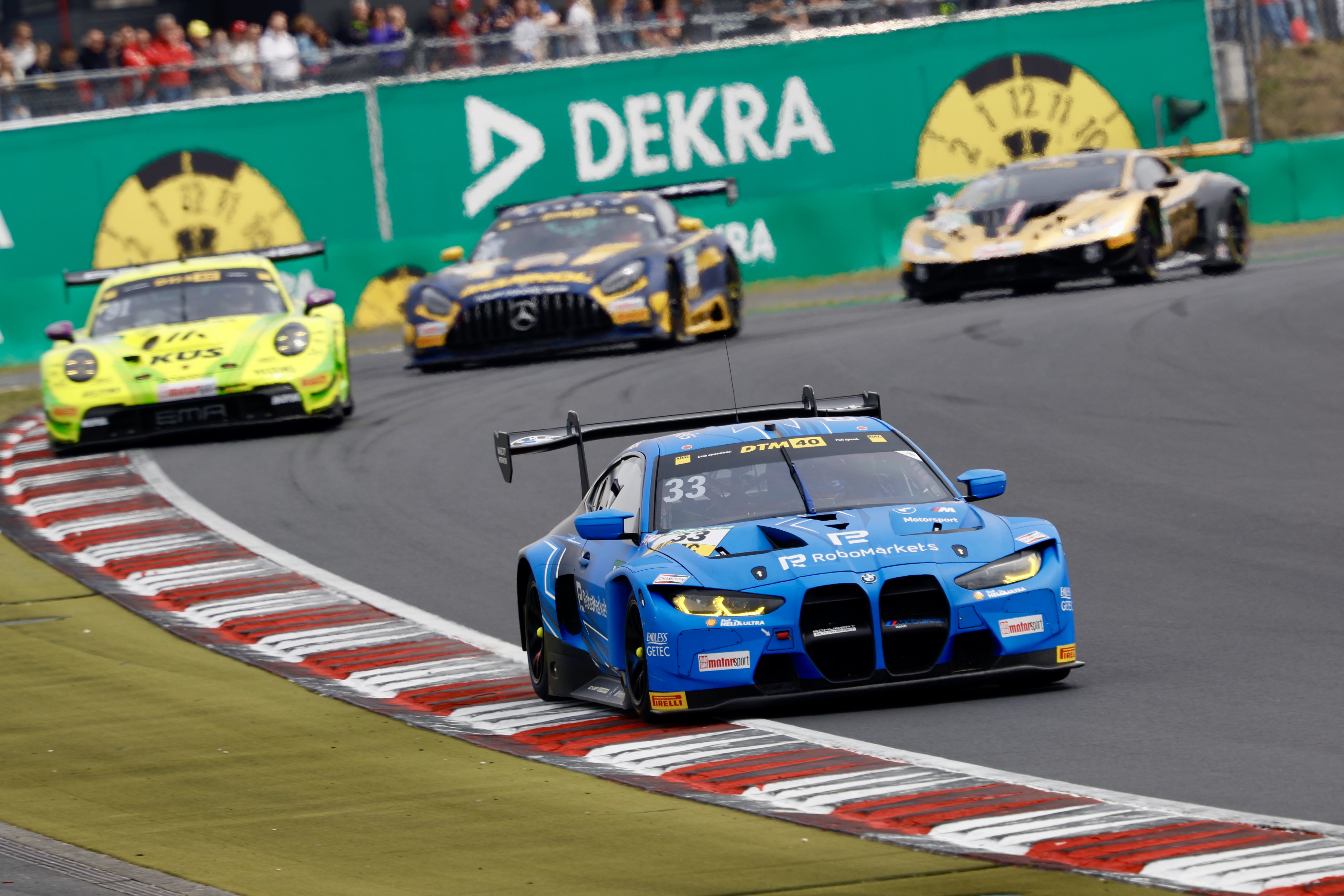 Nürburgring (GER), 16-18 August 2024. DTM, ADAC Motorsport, Schubert Motorsport, #33 BMW M4 GT3, René Rast, RoboMarkets.